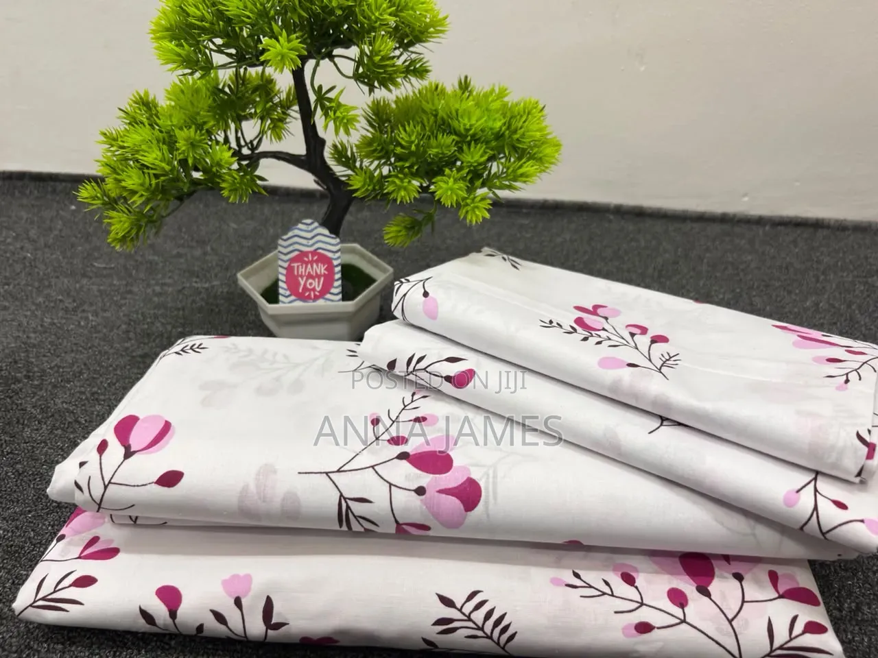 2 Bedsheets 4 Pillowcases Floral Pink