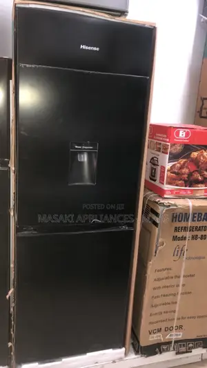 New! Hisense Fridge H300bbl-Wd Black With Water Dispenser