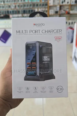 Yesido YC119 10-Port Desktop Charger 205W GaN Fast Charging Station