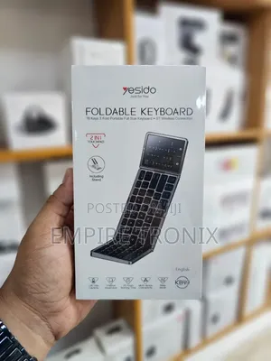 YESIDO KB49 Foldable Bluetooth Keyboard 78 Keys Touchpad Numeric