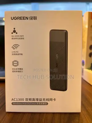 Ugreen Cm492 Ac1300 Dual-Band Wireless USB Adapter