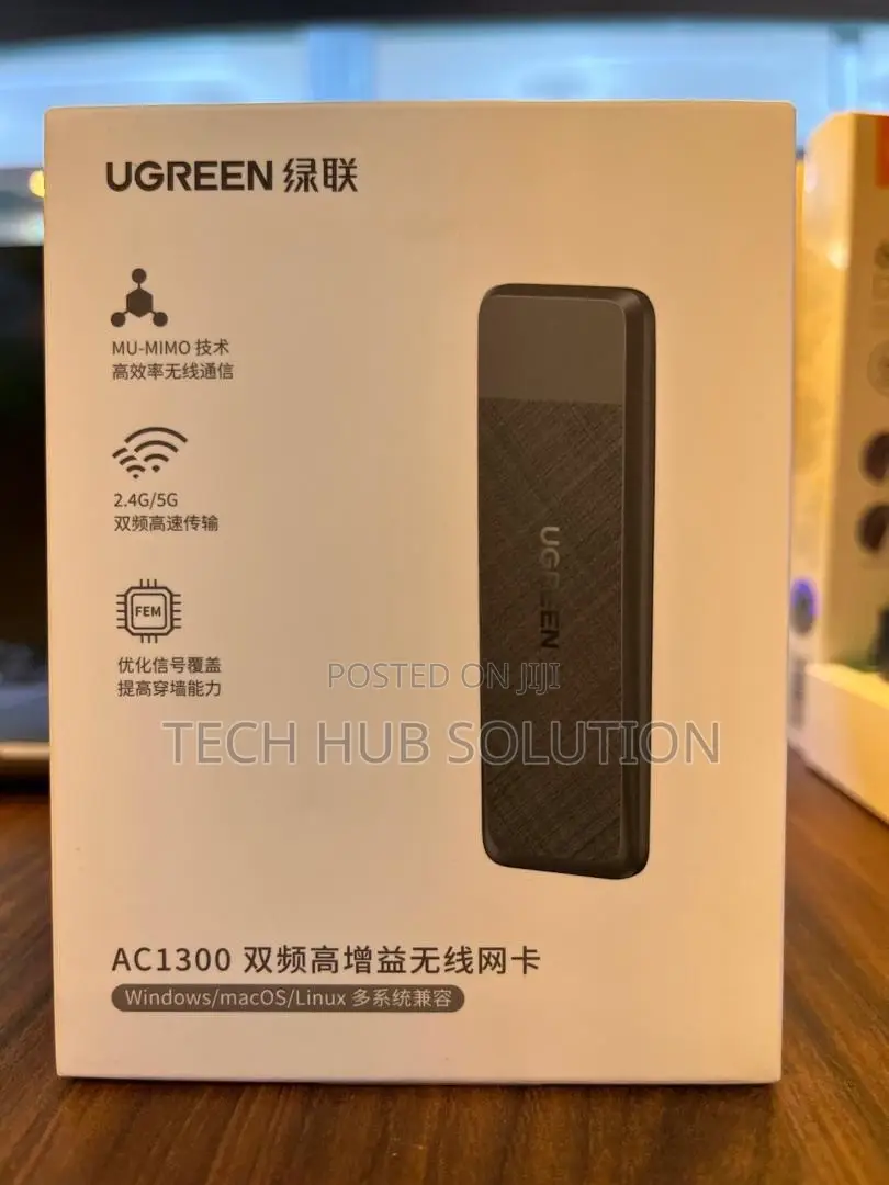 Ugreen Cm492 Ac1300 Dual-Band Wireless USB Adapter