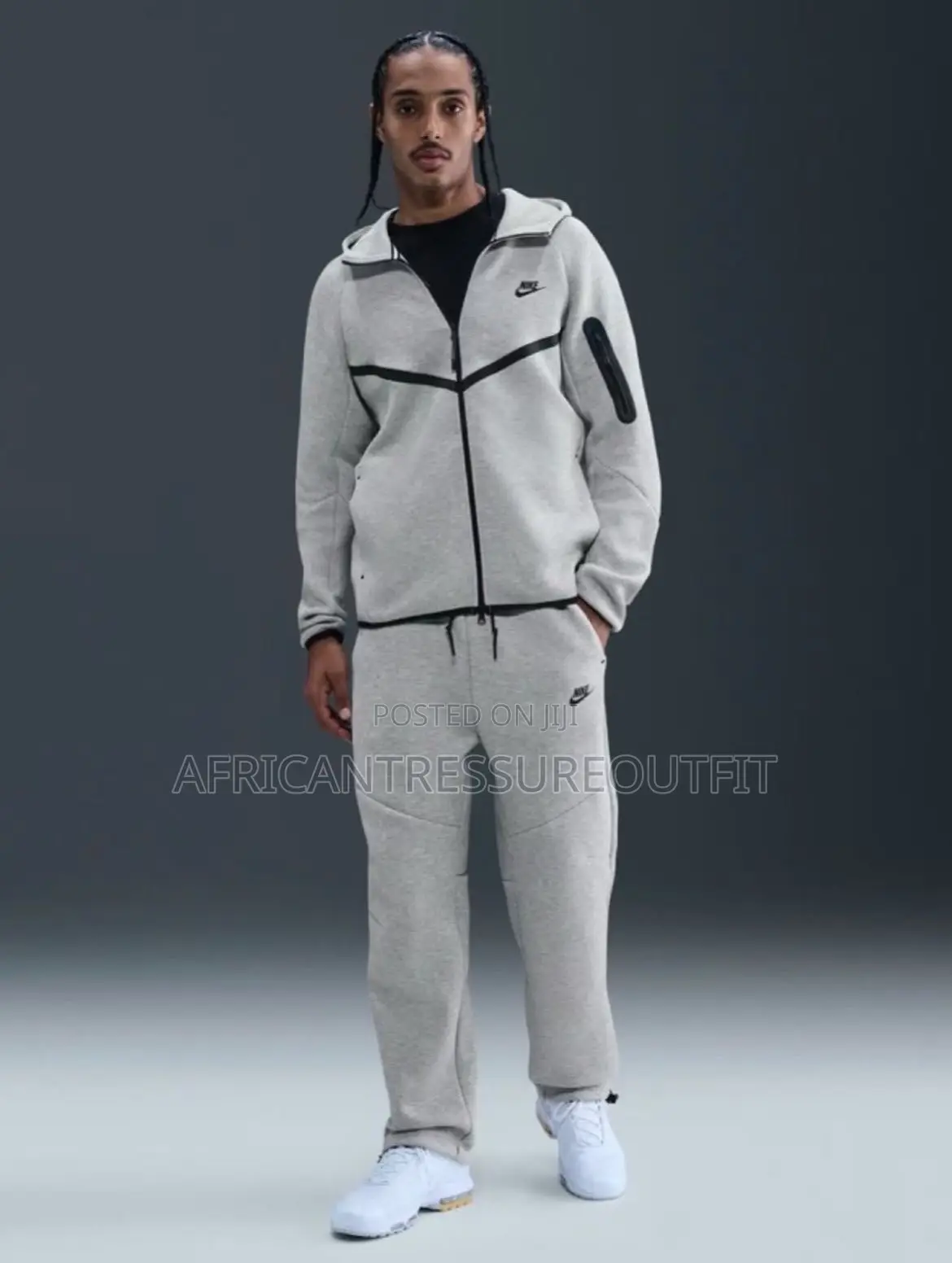 Nike Fleece Tracksuit Zip Up Hoodies and Matching Sweatpants Sets