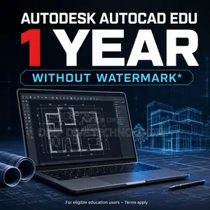 Autodesk AutoCAD Edu 1 Year Without Watermark