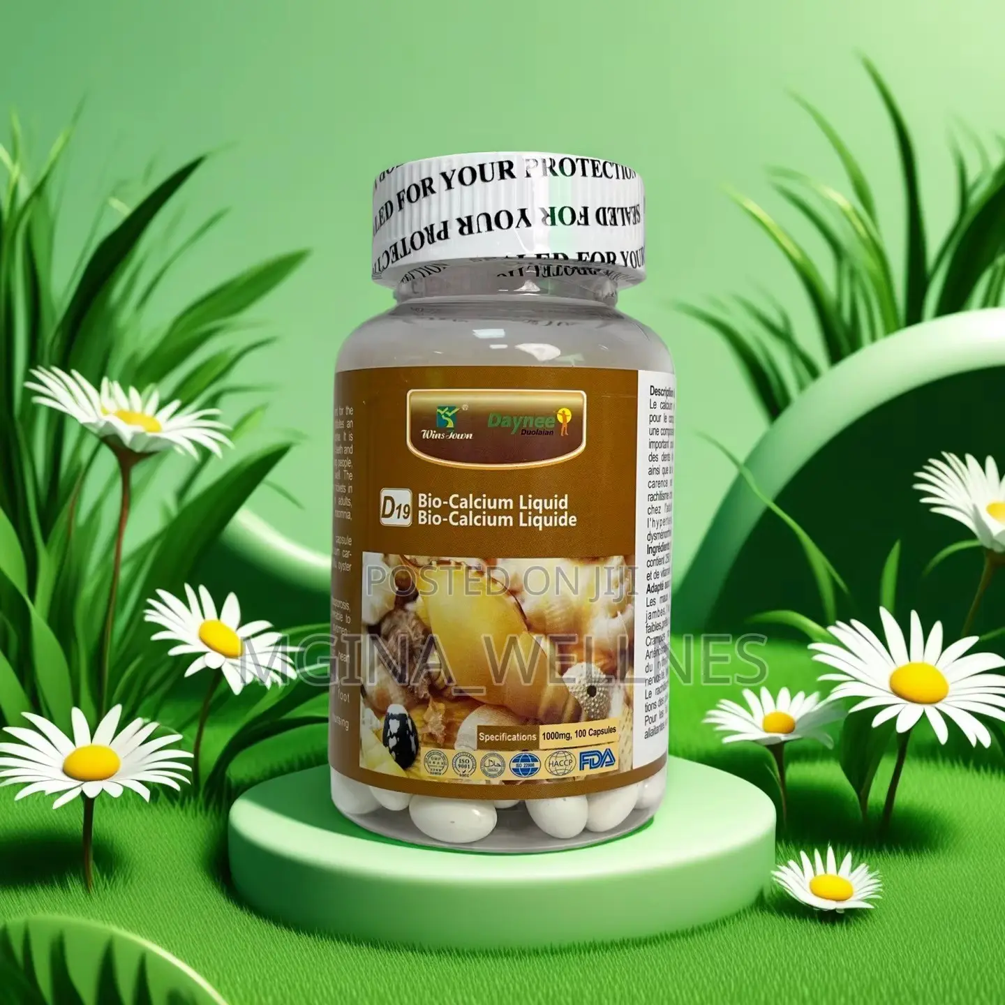 Bio-Calcium Liquid Capsules (500mg, 100 Capsules)