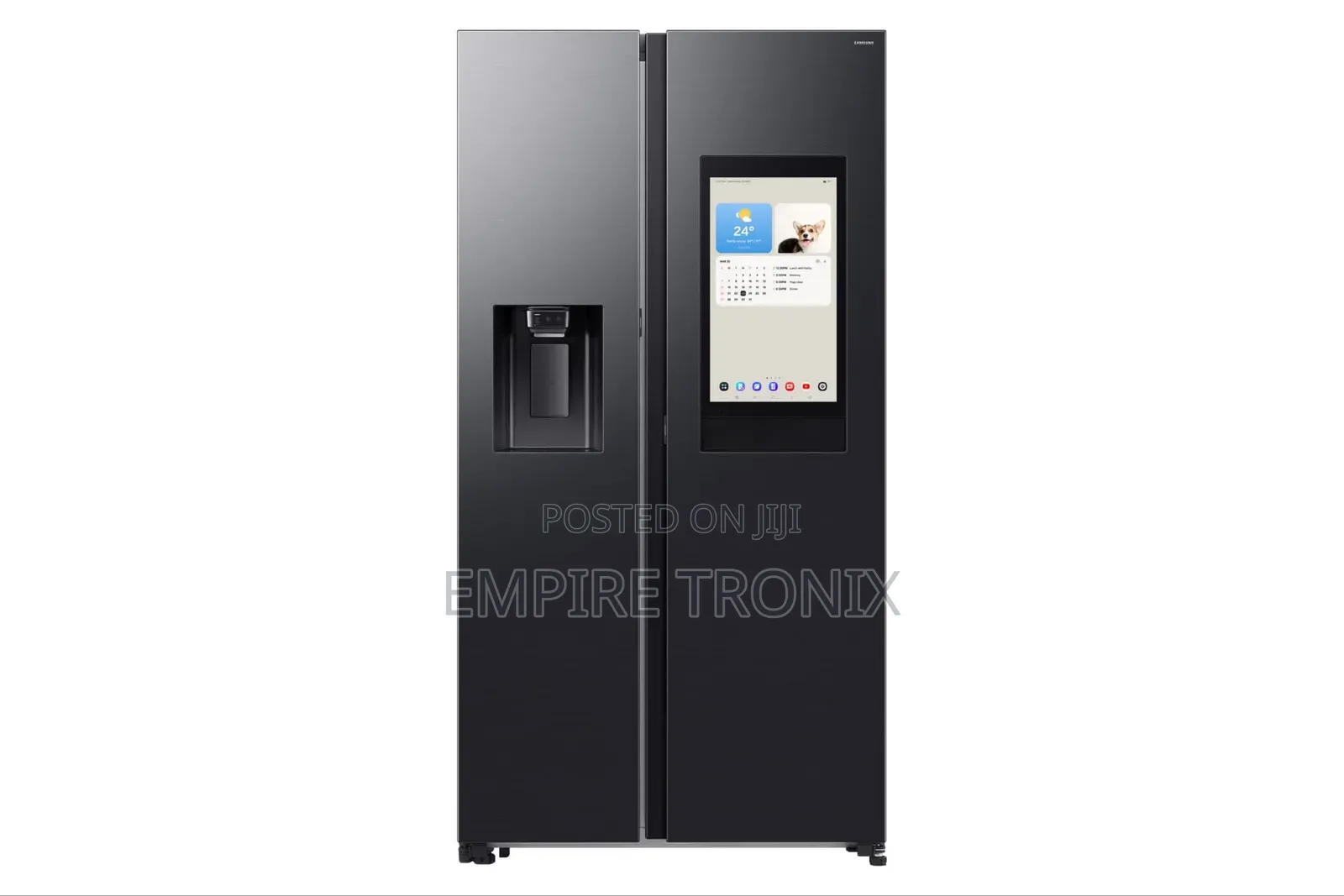 Samsung RS90F65ANFME 594L Bespoke AI Side by Side Refrigerator Black