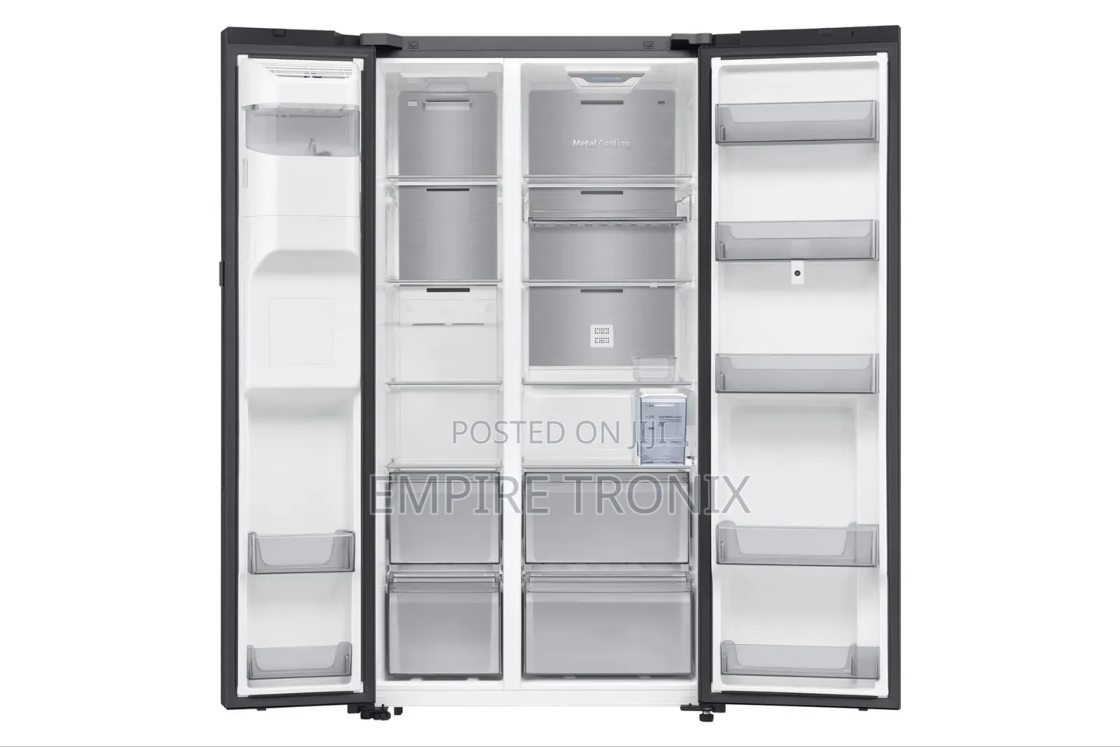 Samsung RS90F65ANFME 594L Bespoke AI Side by Side Refrigerator Black