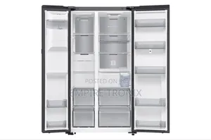 Samsung RS90F65ANFME 594L Bespoke AI Side by Side Refrigerator Black