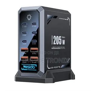 YESIDO YC119 205W GaN Multi Port Charger Fast Charging Station