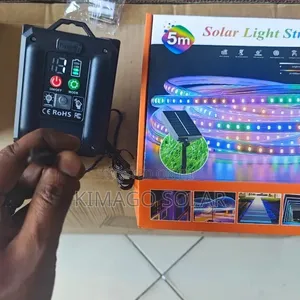 Solar Powered LED Strip Urembo Wa Nyumba Usiku
