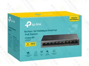 LS110P TP-Link 10-Port 10/100Mbps Desktop Switch With 8-Port PoE+