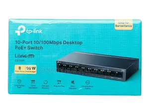 LS110P TP-Link 10-Port 10/100Mbps Desktop Switch With 8-Port PoE+