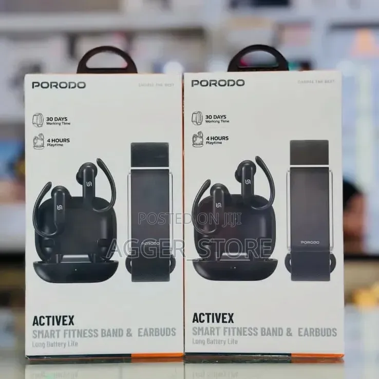 Porodo ActiveX Unique 2-in-1 Pairs a Fitness Tracking Band and Earbuds