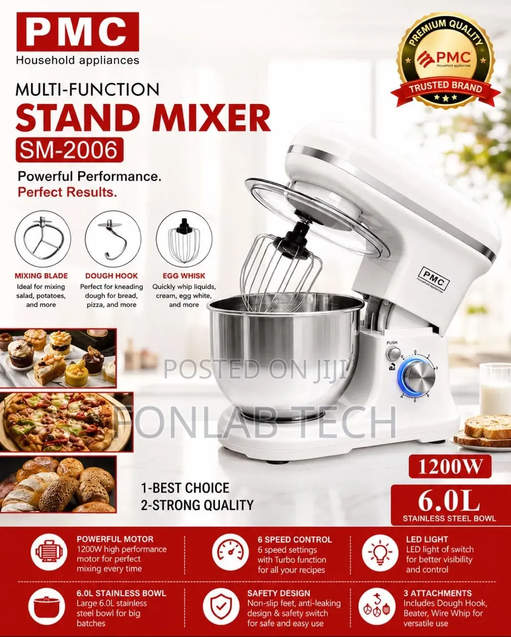 PMC Stand Mixer 6L