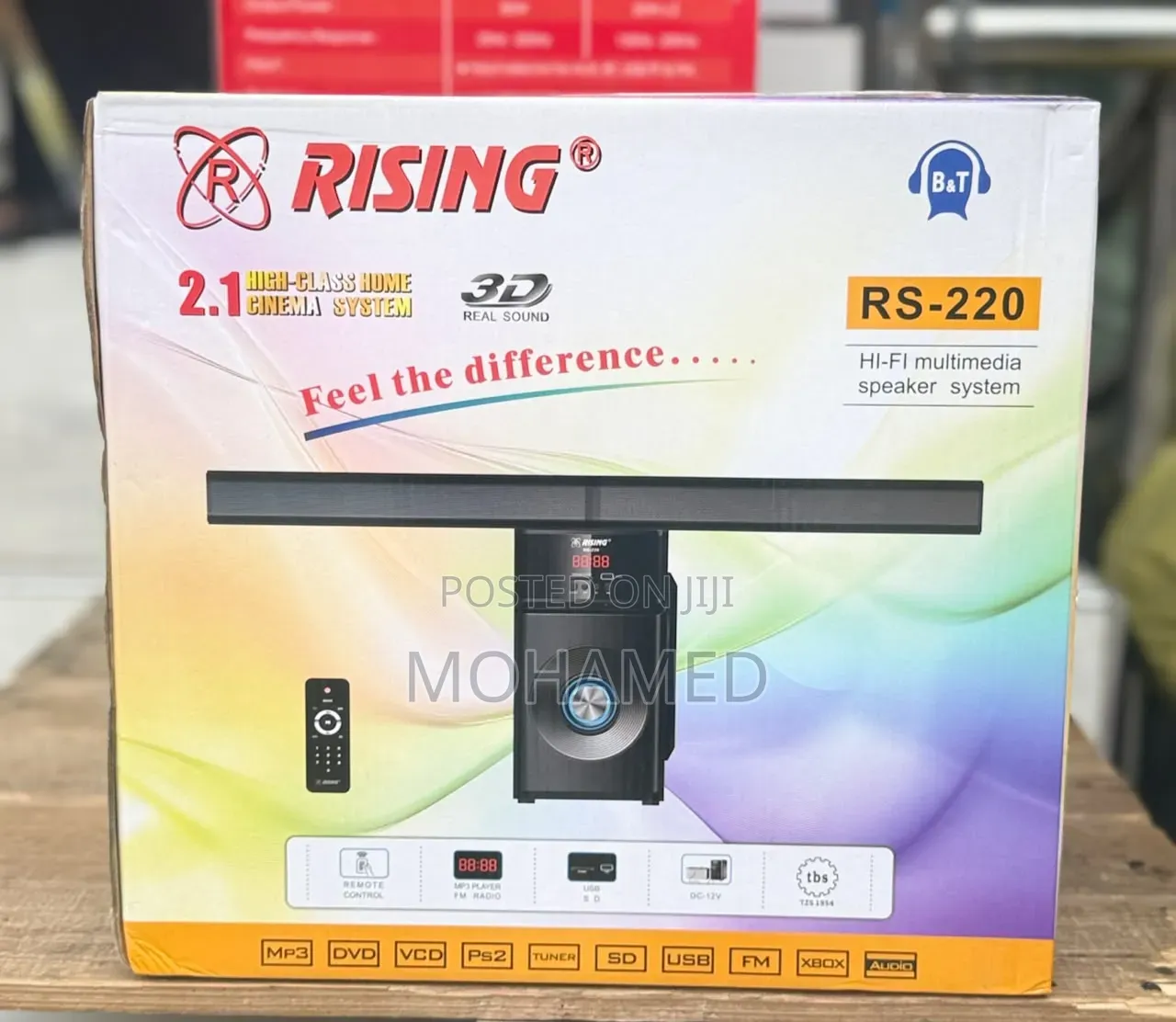  Rising Sound Bar 2.1ch 