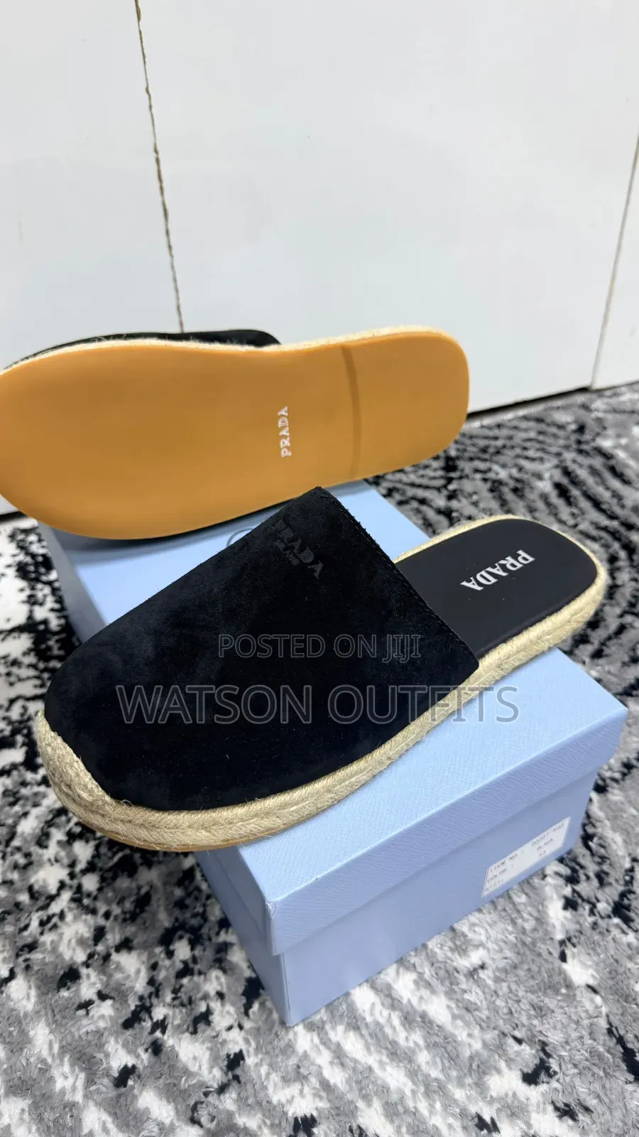 Prada Brand 3 Colours Men's Leather Open Shoes or Sandals or Mules