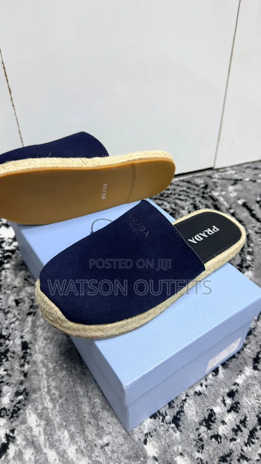 Prada Brand 3 Colours Men's Leather Open Shoes or Sandals or Mules