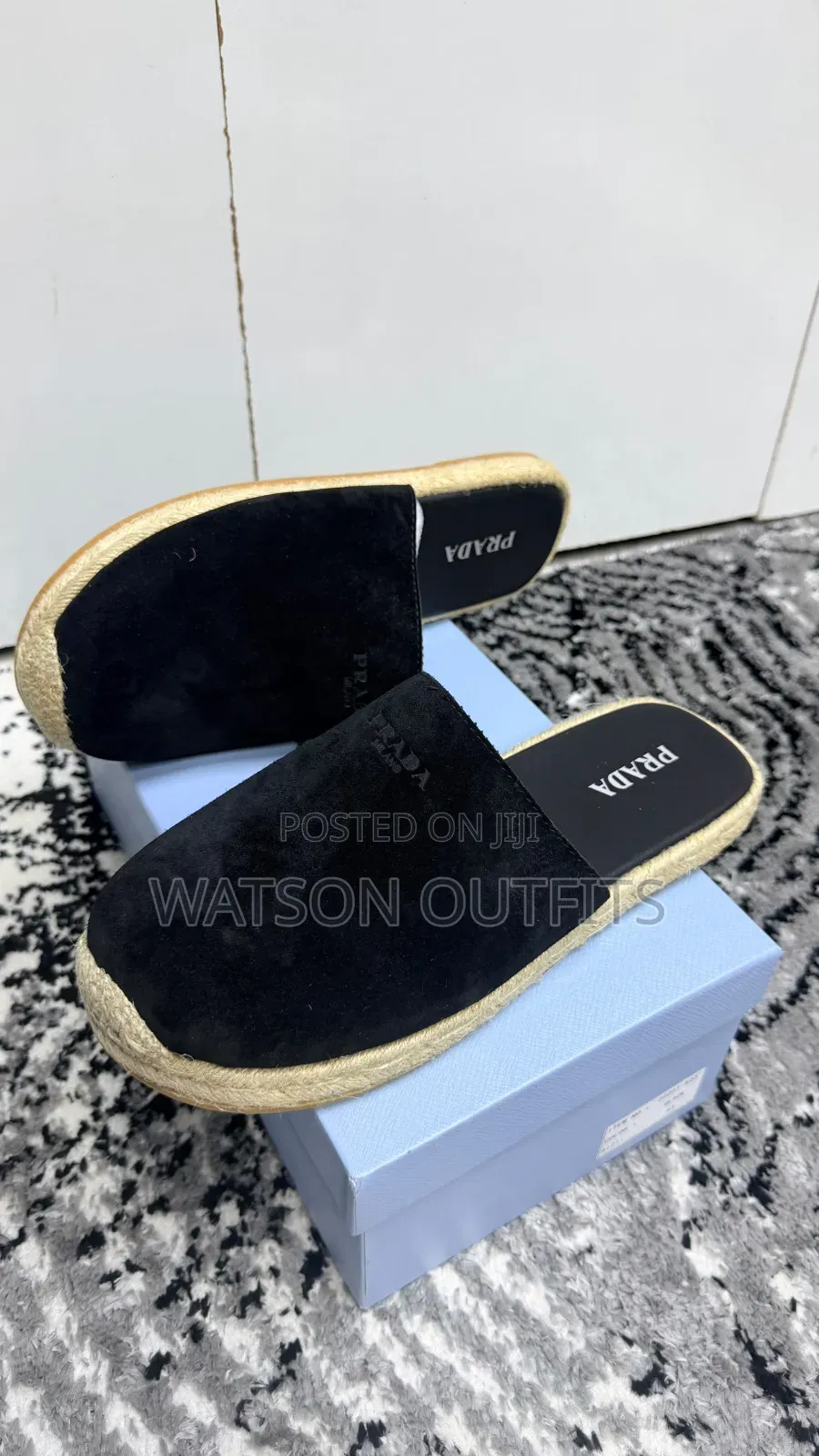 Prada Brand 3 Colours Men's Leather Open Shoes or Sandals or Mules