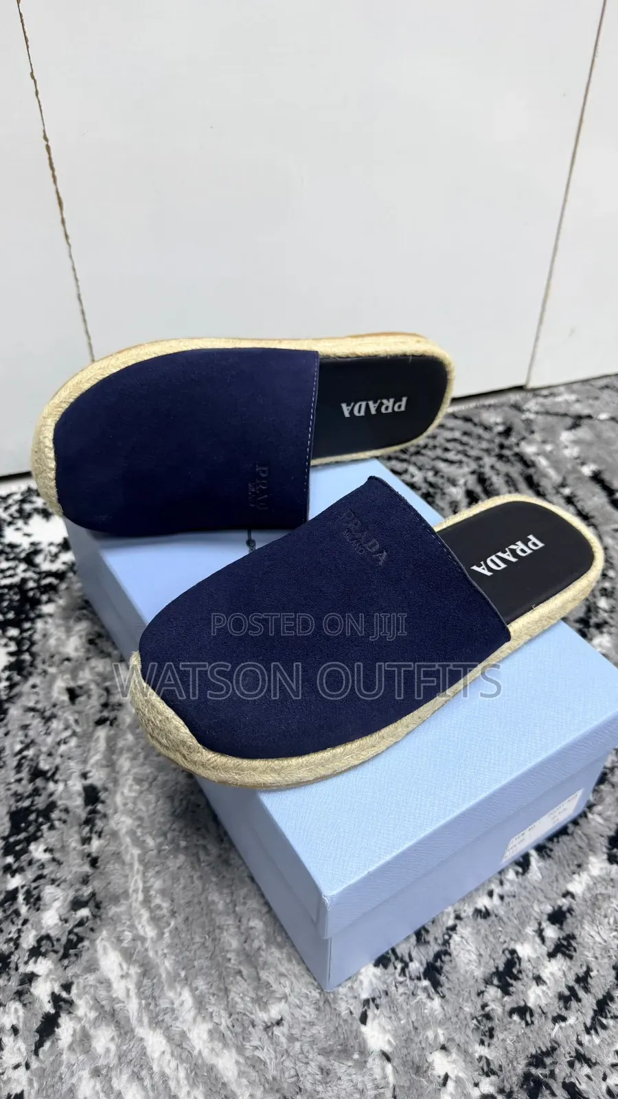 Prada Brand 3 Colours Men's Leather Open Shoes or Sandals or Mules