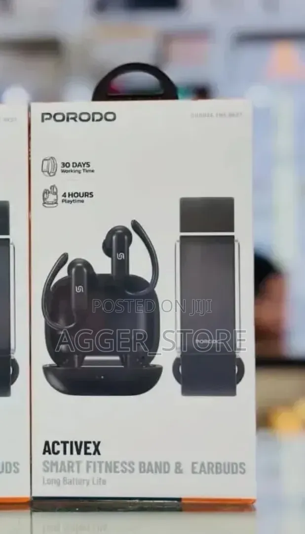 Porodo ActiveX Unique 2-in-1 Pairs a Fitness Tracking Band and Earbuds