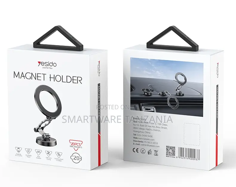 Yesido Magnetic Holder for Phones, Adjustable Mount, 20 Pieces, C203
