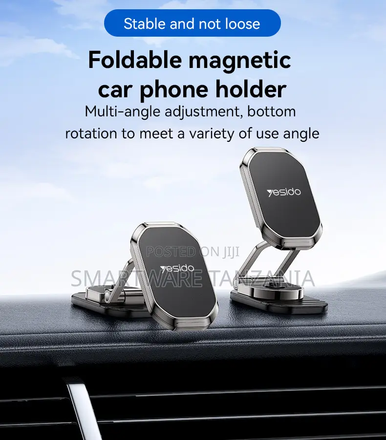 Yesido Magnetic Phone Holder, 360-Degree Rotation, Zinc Alloy