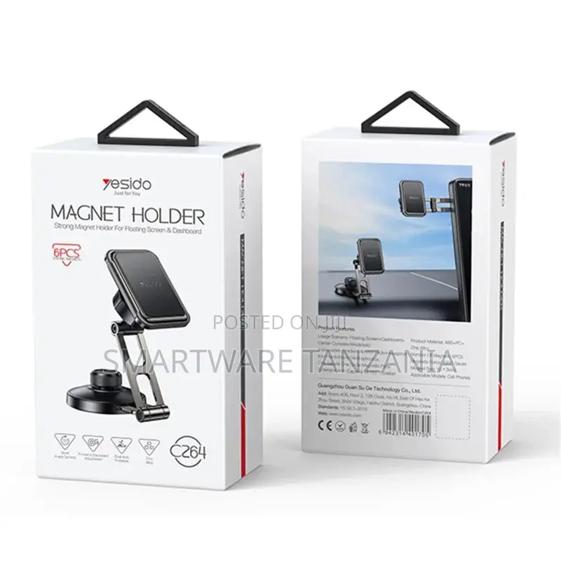 Yesido Magnet Holder for Floating Screens and Dashboard, 6pcs Set