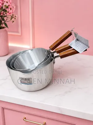 3-Piece Aluminum Milk and Sauce Pan Set