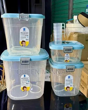 Multi-Capacity Airtight Rice Bucket Dry Food Storage Container