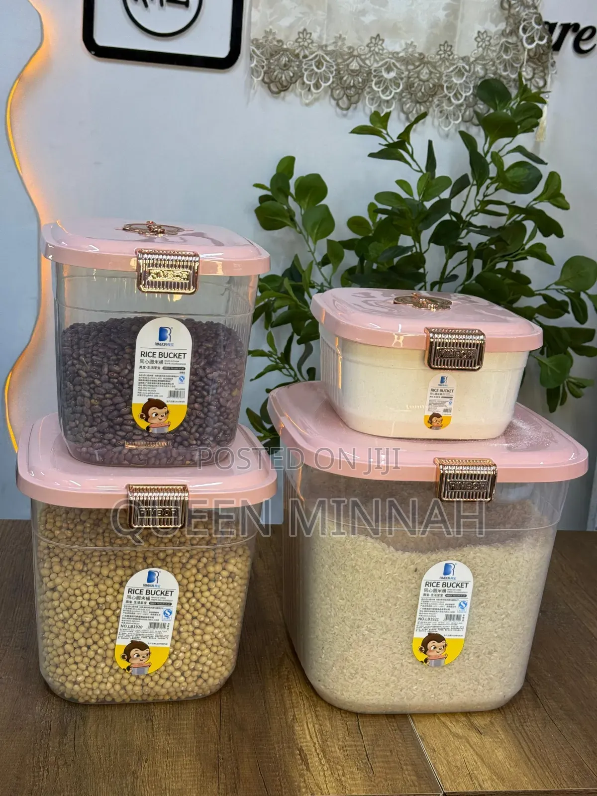Multi-Capacity Airtight Rice Bucket Dry Food Storage Container
