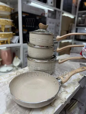 Modern Granite-Effect Cookware Set