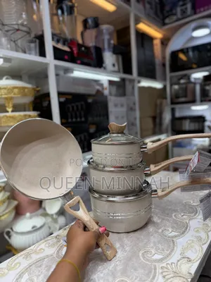 Modern Granite-Effect Cookware Set