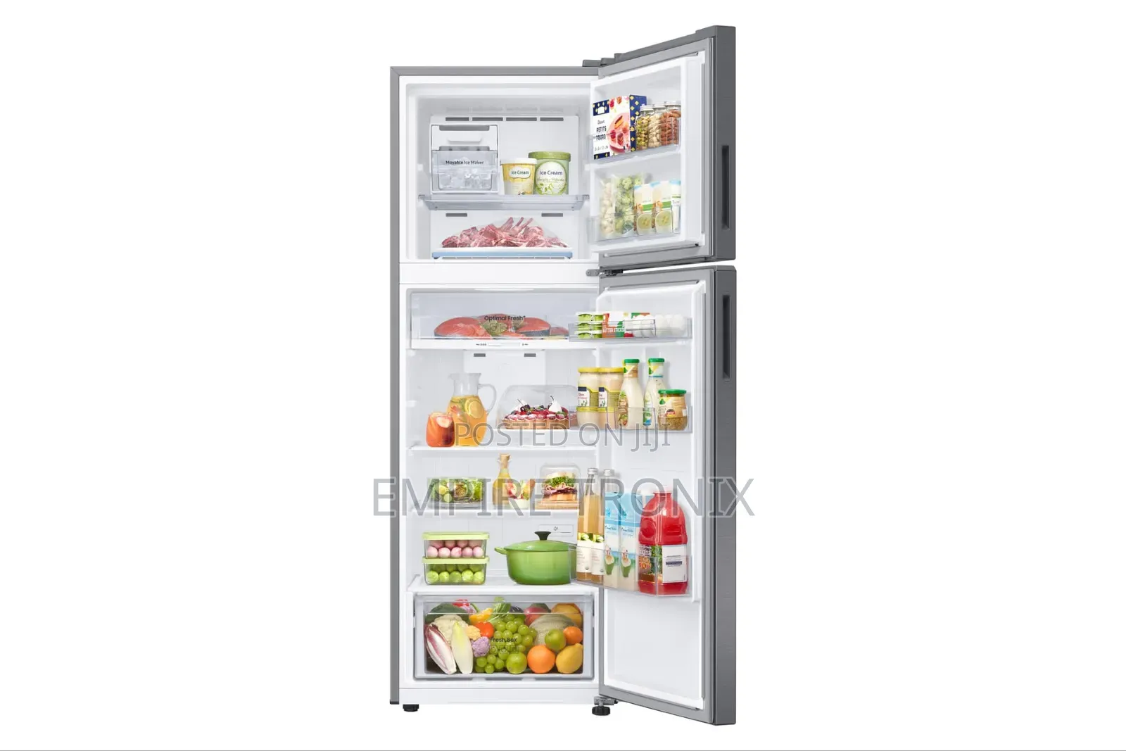 Samsung RT35CG5421S9UT 348L Double Door Refrigerator Silver Steel