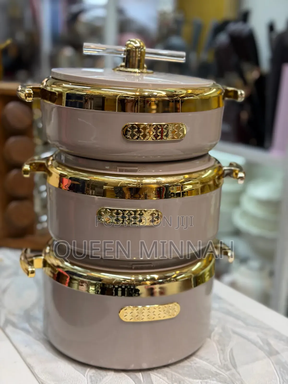 Elegant, Stackable Thermal Hot Pot (Casserole) Set