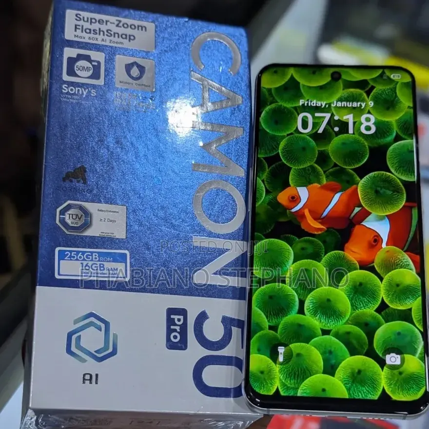 New Tecno Camon 50 Pro 256 GB