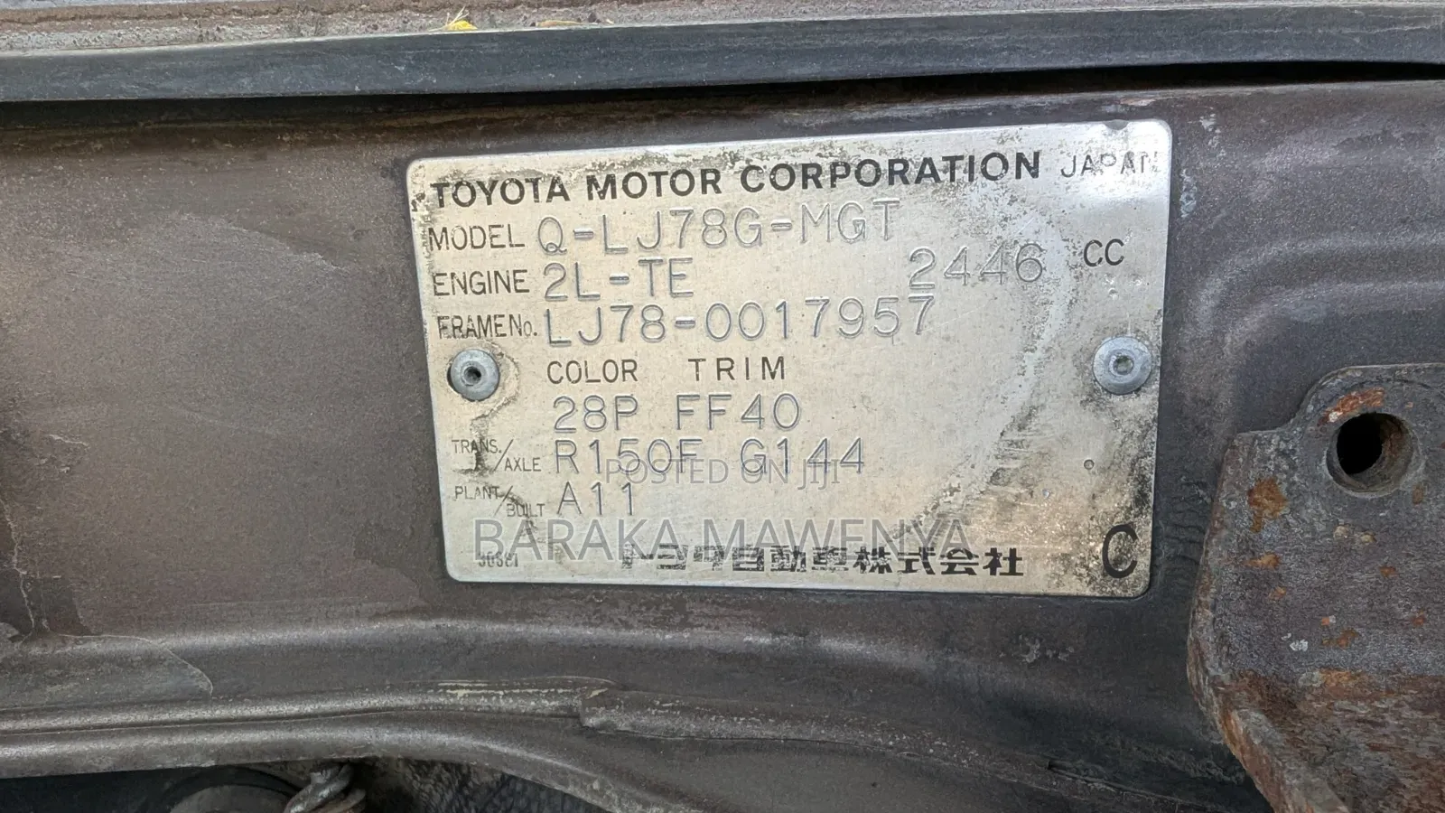 Toyota Land Cruiser Prado 1997 Beige