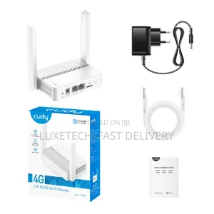 Cudy LT300 4G LTE Router N300 – SIM Card WiFi Router, 2 Ethernet Ports