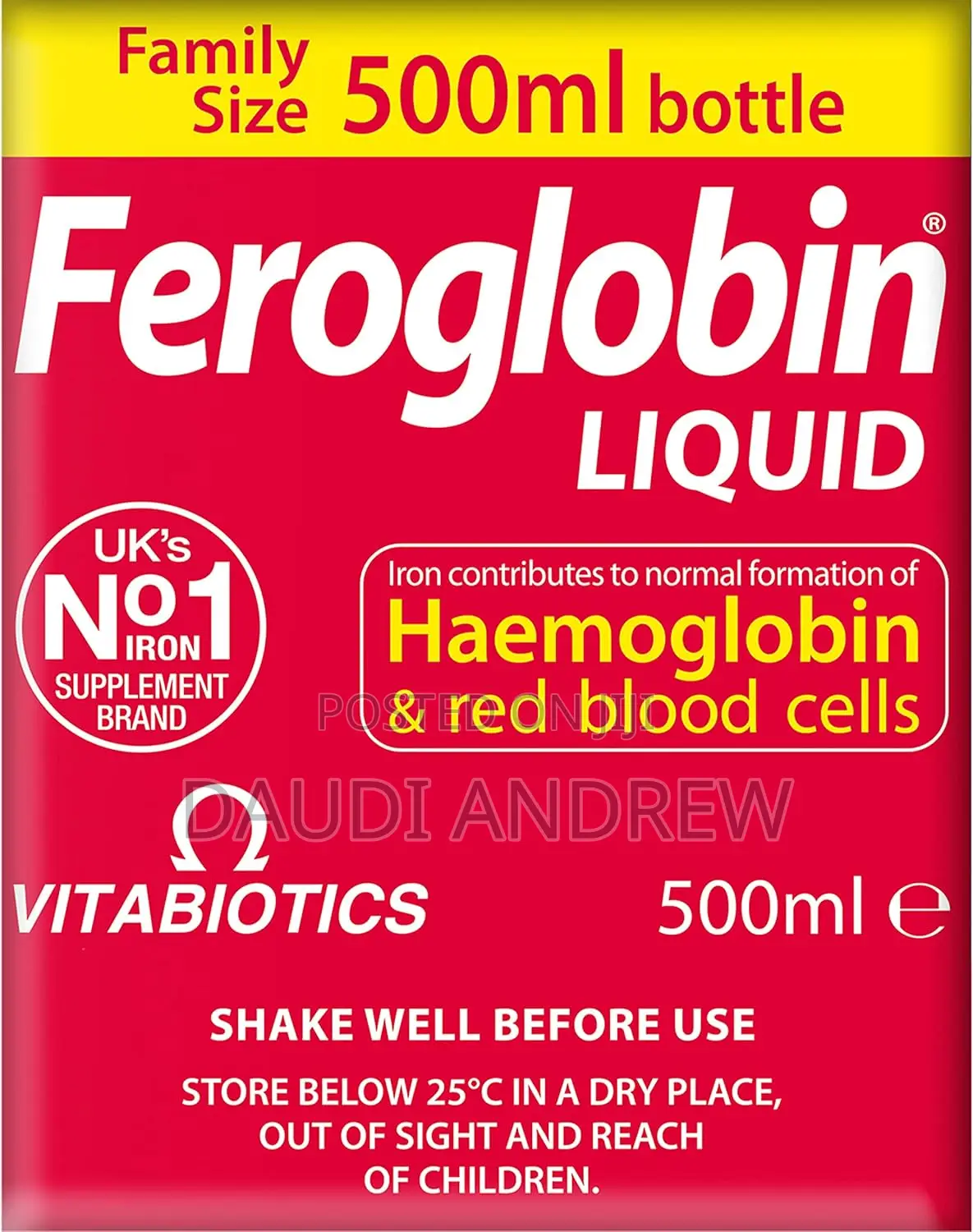 Feroglobin Gentle Iron and Nutrient Liquid, Reduce Tiredness Fatigue