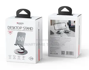 Yesido Desktop Stand 360° Rotatable Aluminum Phone Stand Easy Viewing