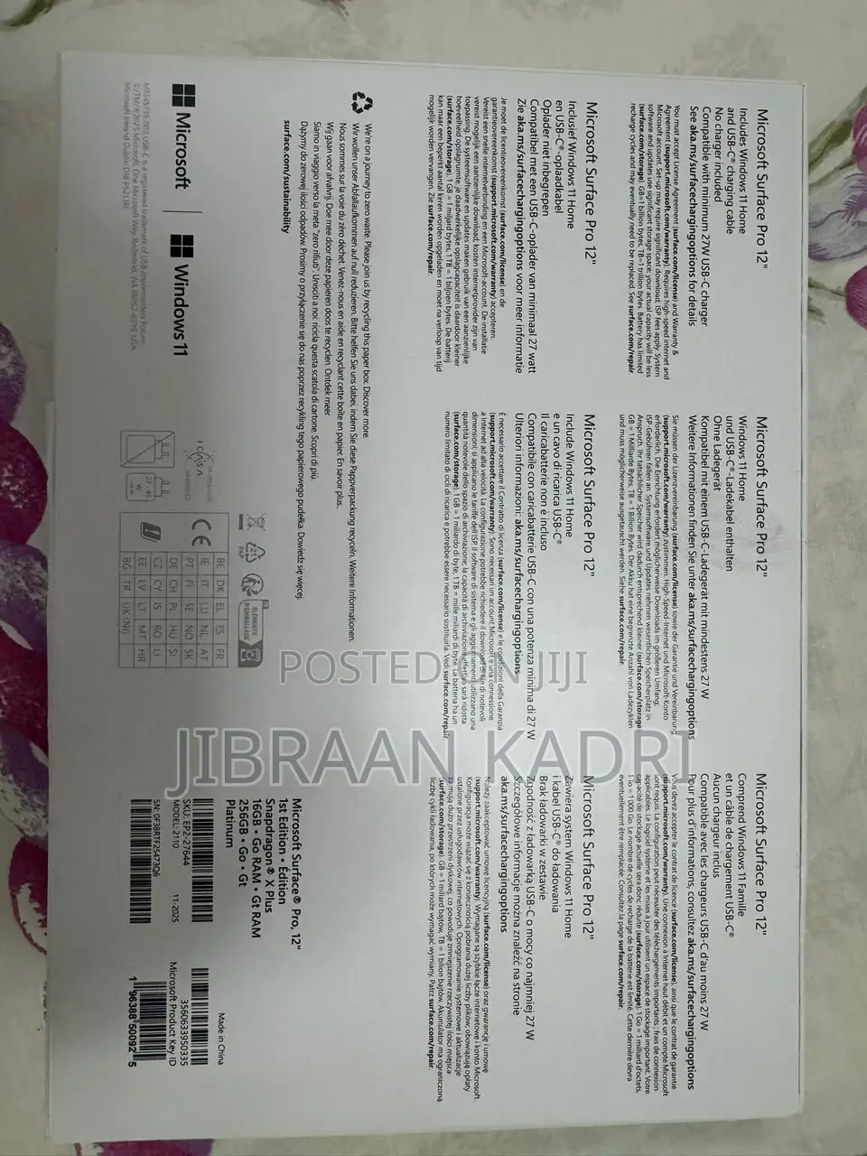 Microsoft Surface 256 GB Gray