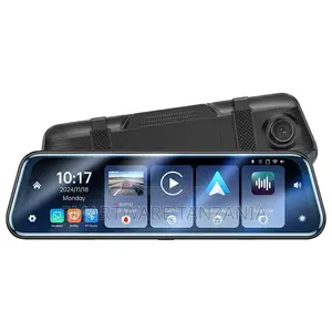 Car Dash Camera With 10.1-Inch Touch Screen, Android Auto, CarPlay