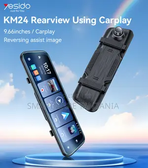 Car Dash Camera With 10.1-Inch Touch Screen, Android Auto, CarPlay