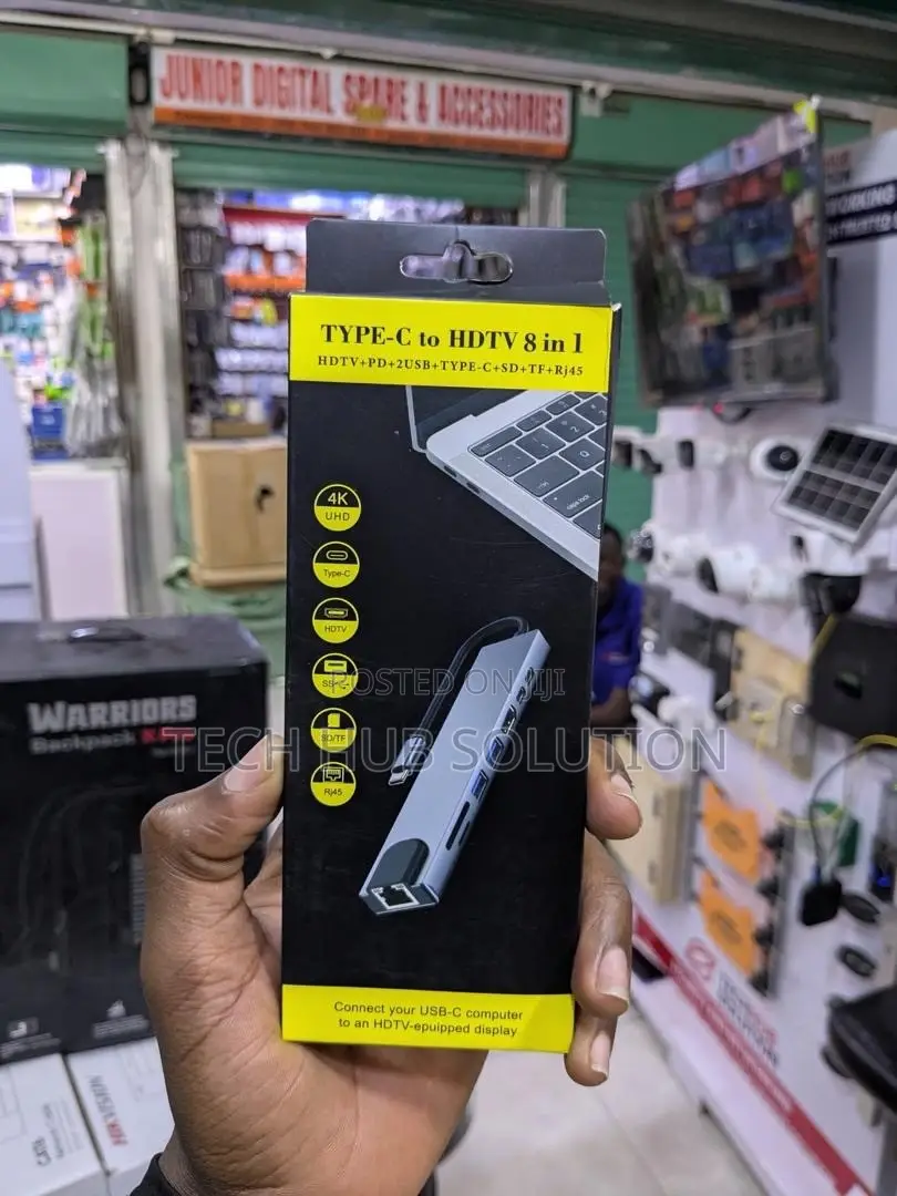 Type-C to HDTV 8-in-1 Multifunction Adapter,
