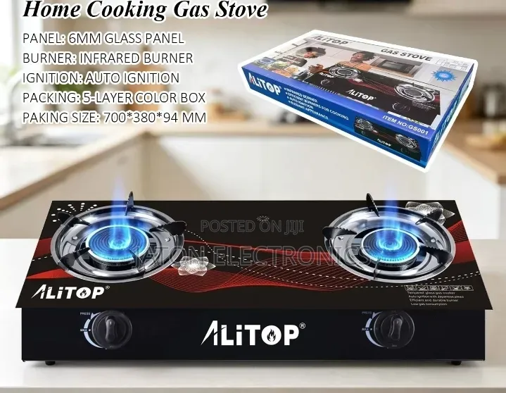 Alitop Gas Cooker Stove 2 Plates