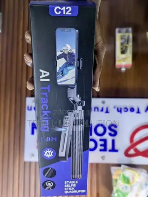 C12 AI Tracking Stable Selfie Stick