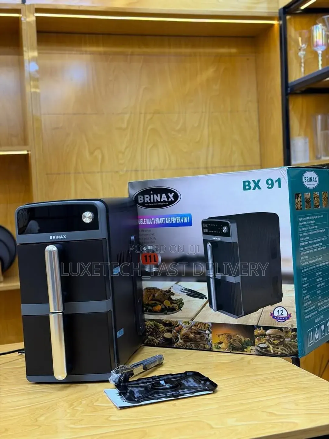 Brinax Double Air Fryer 11L – Dual Zone Smart Air Fryer