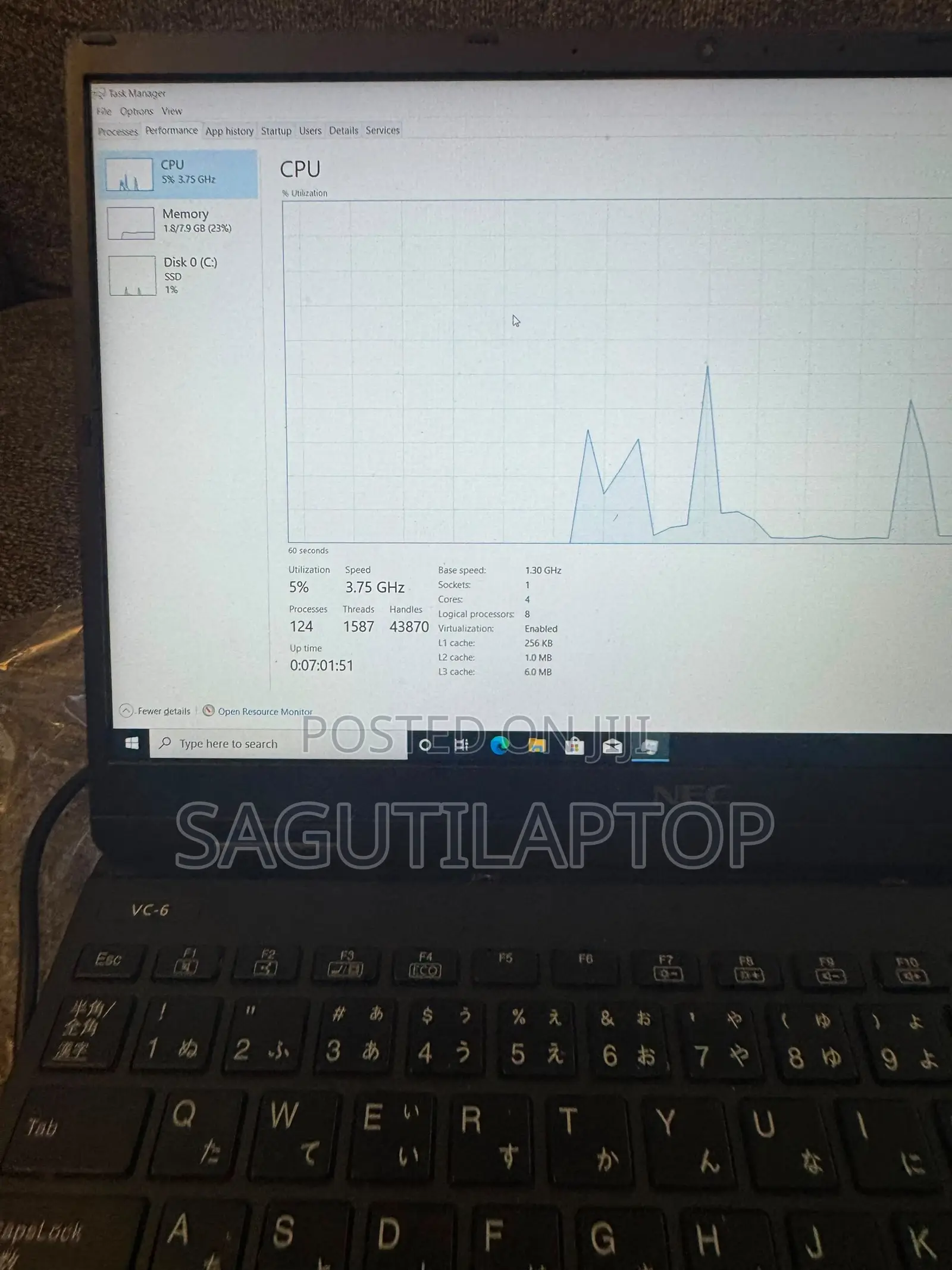 Laptop NEC N22G 8GB Intel Core i5 SSD 128GB