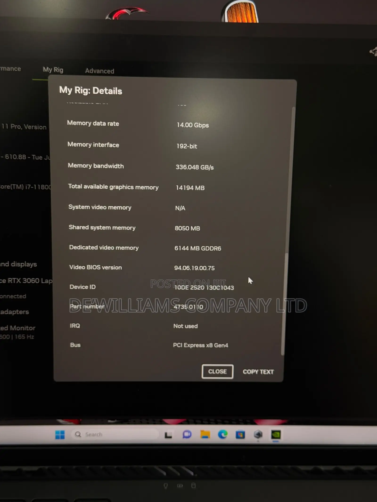 Laptop Asus ROG Zephyrus M16 16GB Intel Core i7 SSD 512GB