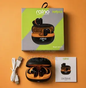 Black Raino 9 True Wireless Stereo (TWS) Bluetooth Earbuds