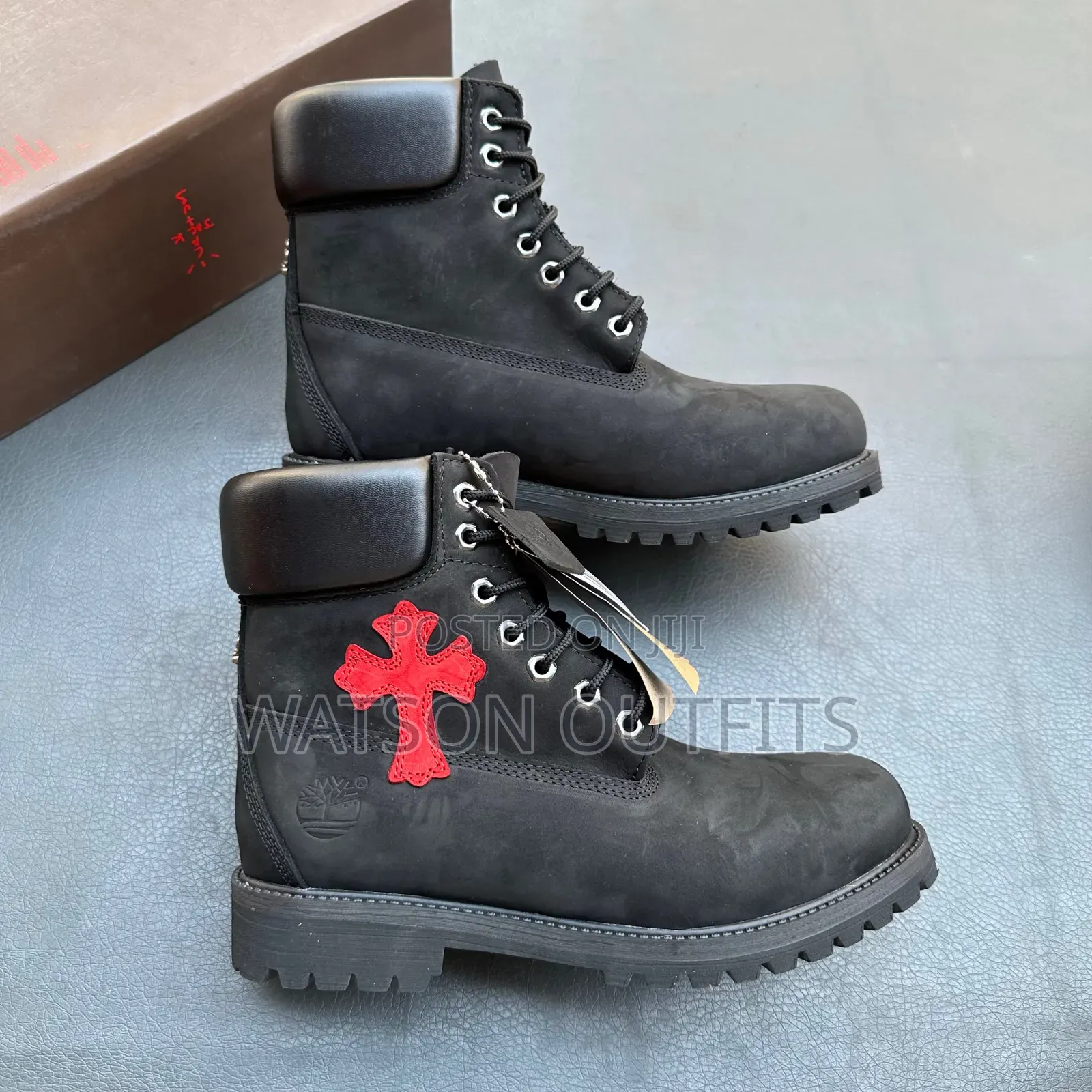 3 Designs Timberland Chrome Heart Brand Men's Leather Boots
